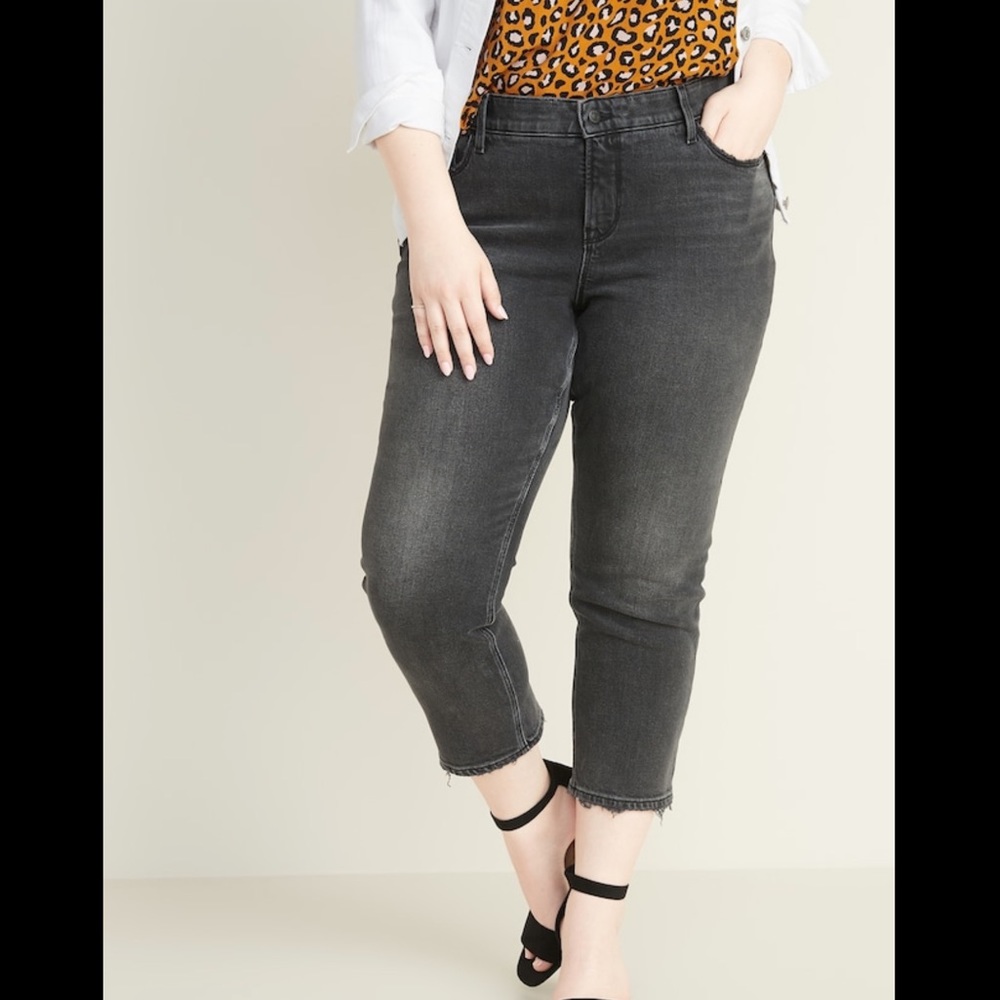 NWT Old Navy Women's Plus High-Rise Straight Jeans